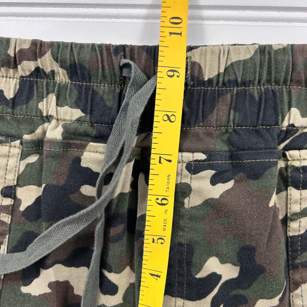 KUT from the Kloth Camo Utility Jogger Pants Womens L Green Woodland Drawstring - Picture 7 of 16